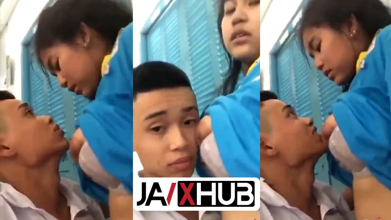 คลิปหลุดมาใหม่ นักเรียนเย็ดกันในโรงเรียนแล้วถ่ายคลิป ขย่มโยกบดควย นมใหญ่เกินอายุ
