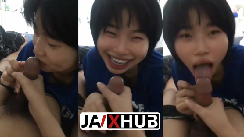 คลิปหลุดนักเรียน น้องเข็มสาวน่ารักผมสั้น โม๊คหำดูดหัวควย XXX ทำไปคุยไปเสียวเพลินๆ จัดให้จนน้ำว่าวแตกเต็มปากใส่ลิ้น