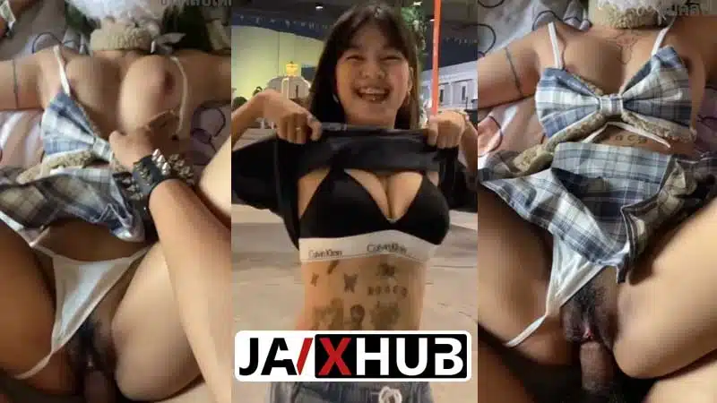 คลิปหลุดทางบ้าน pang_papang31 น้องแป้งสเก็ตบอร์ด สาวสักลายหีสวย โดนแฟนหนุ่มจับตอกหีสด XXX โดนแทงหีเสียบมิดด้าม น้ำแตกคารู