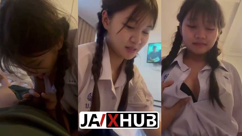 คลิปหลุดนักเรียน XXX สาวมอปลายเด็ดมาก เย็ดกับแฟนหลังเลิกเรียน ชุดไม่ถอดเอากันคาชุด 18+ โม๊กควยมิดด้ามพร้อมให้ถ่ายคลิป ขึ้นขย่มเย็ดฟินจัด